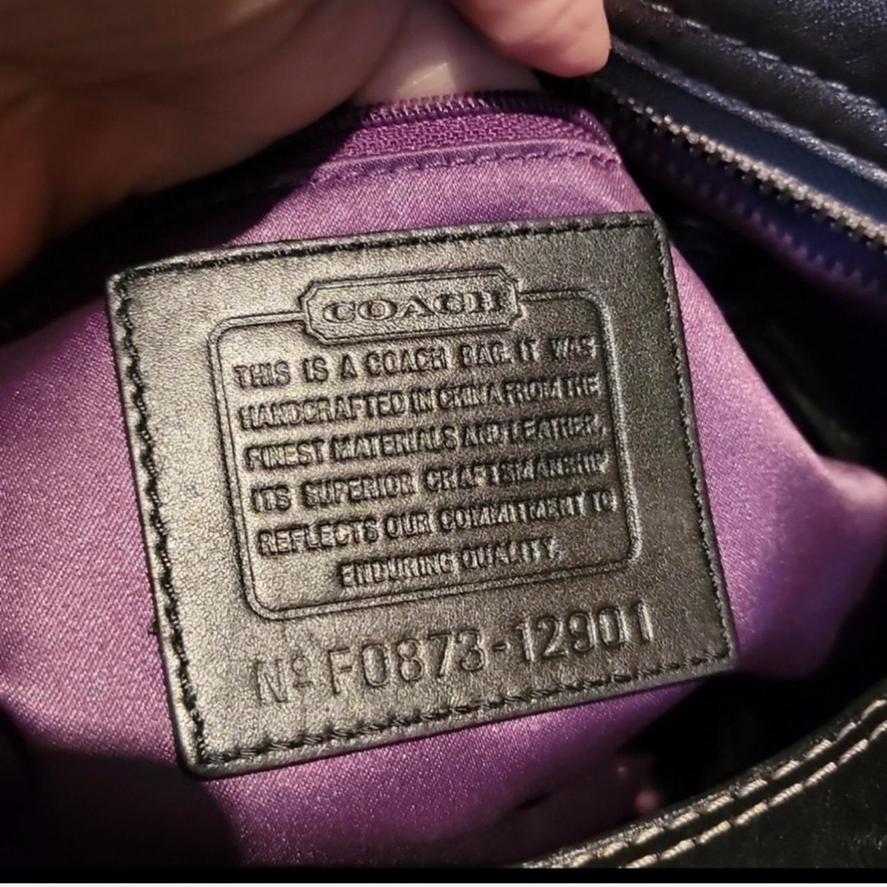 Coach Patchwork Black Leather Bag - image 7